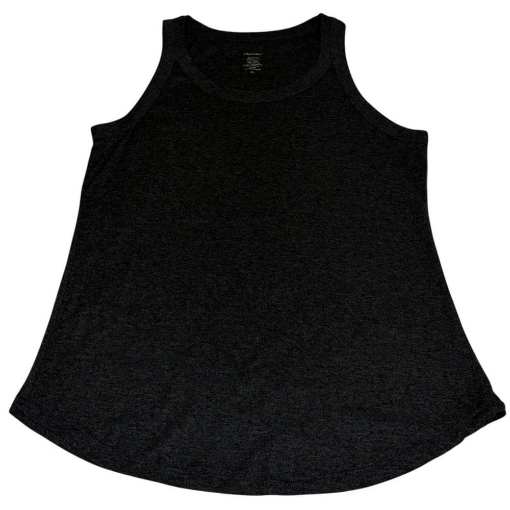 Urban Diction Tank Top Charcoal Heather Grey Scoop Neck Sleeveless XL 0058